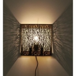 Openwork metal wall light