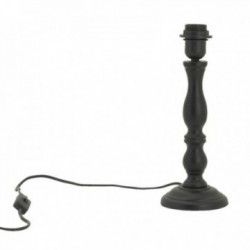 Lamp base in black stained...