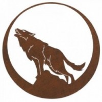 Wolf Metall Wanddekoration
