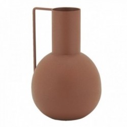 Terracotta metal vase with...