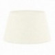 White Linen Shade Ø 40 cm for Lamp: Round Lamp Cylindrical Fabric White Deco Domestic Luminaire Chic