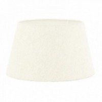 Lampenschirm aus weißem Leinen für Tischlampe