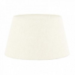 Hvidt linnedskygge Ø 40 cm til lampe: Runde lampe cylindrisk stof hvid deco husharm