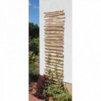 Decoración de pared de jardín de madera de avellano