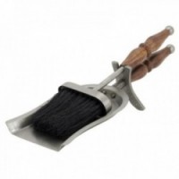 Zinnschaufel und Kehrmaschine - Reinigung Zubehör für Kamin und Herd