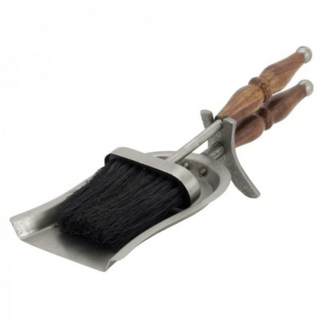 Zinnschaufel und Kehrmaschine - Reinigung Zubehör für Kamin und Herd