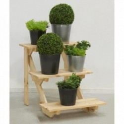 Wooden shelf for plants and flower pots