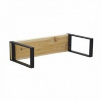 Bench seat pine and foot metal: rectangular bench solid wood industrial style & extra chic extra furniture