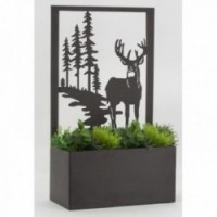 Flower Bin Mudotus Metal Deer