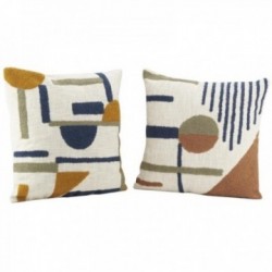 Set of 2 cushions with...