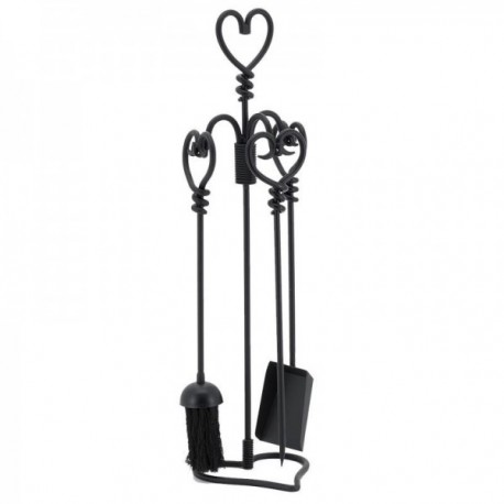 Służący kominek z kutego żelaza