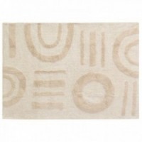 Tufted cotton bedroom rug 120 x 180