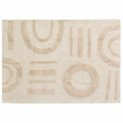 Tufted cotton bedroom rug...