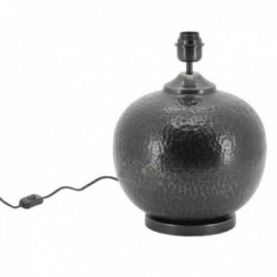 Hammered Black Metal Lamp Foot: Hammered Metal Metal Lamp Holder Black Design & Side Lighting