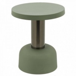 Khaki metalowy stolik kawowy