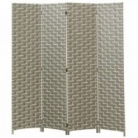 Ekran 4 białe i szare panele nylonowe