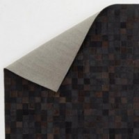 Czarna mata podłogowa wołowa 140 x 200