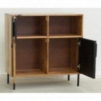 Pukeuturi luonnollisessa mango-puulla ja tinged 3 ovea