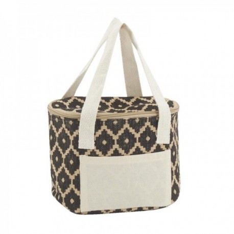 Monotermina Torba Lunch Jute Lunch - Diamonds 20 x 15 x 15 cm