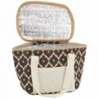 Monotermina Torba Lunch Jute Lunch - Diamonds 20 x 15 x 15 cm