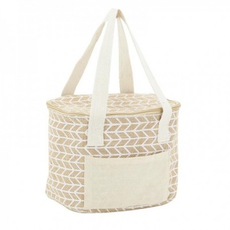 Eristetty laukku lounas lounas - geometriset kuviot 20 x 15 x 15 cm