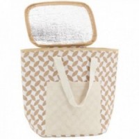 Obiad lunchu z izolowaną torby - liście 25 x 15 x 29 cm