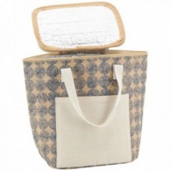 Sac isotherme repas lunch en jute - Chakras 25 x 15 x 29 cm