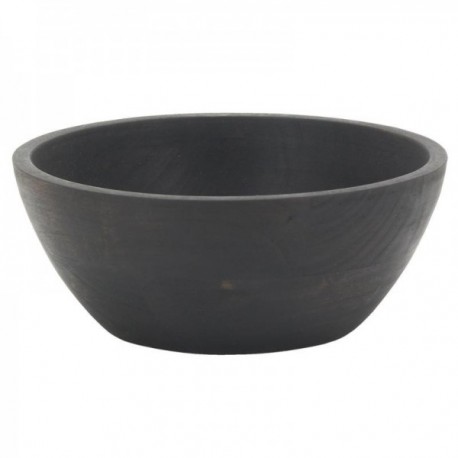 Miska do sałatki Acacia Drewniana sałatka ting w kolorze czarnym