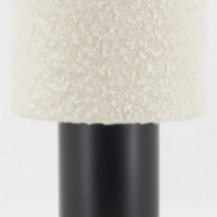 Sort Metal Steet Gulv Lampe & Buckle Buckle Lamper Hvid: Casy Design Table Lamp & Chic Chevet Lamp