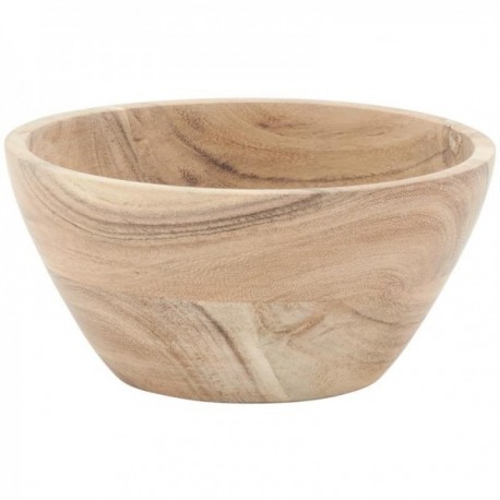 Natural Acacia Wood Bowl ø 16 h 8 cm