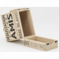 Cubi Box w naturalnym drewnie