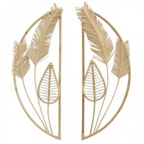 Rattan Wall Design Leaves