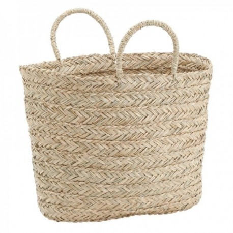 Punottu mökki, jossa on kaksi kahvaa