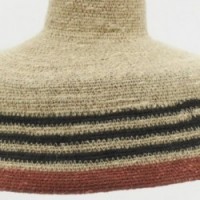 Hängelampe Natürlicher Junk Ø43 H28CM: Geflochtener Böhmischer Kronleuchter, Schattenwelle Rattan & Leuchte-Suspension Wohnzimme