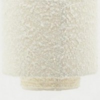 Lampe suspension en coton blanc bouclette ø 26 h 30 cm