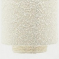 Suspension Vit bomullslinga Ø 26 h 30 cm: Chic Boho ljuskrona Soft & Lampshade Tyg Design Inredning Belysning