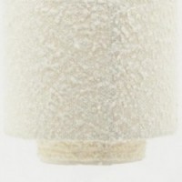 Witte katoenen badstof hanglamp ø 26 h 30 cm