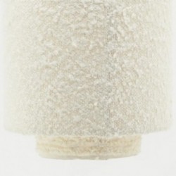 Suspension White Katoen Loop Ø 26 H 30 CM: Chic Boho Kroonluchter Zacht & Lampenkap Stof Ontwerp Interieur Verlichting