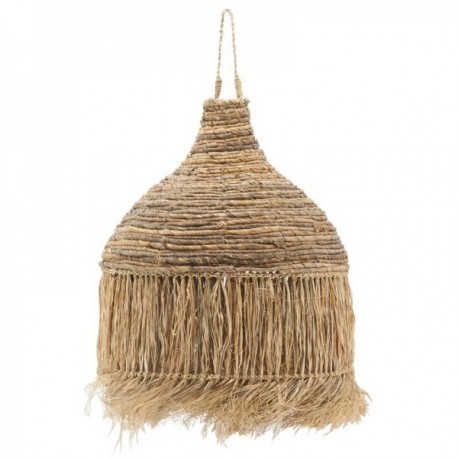 Exotischer Lampenschirm in natürlichem Abaca Ø 42 h 45 cm