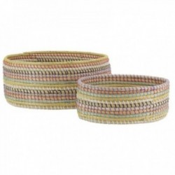 Set of 2 oval baskets in...