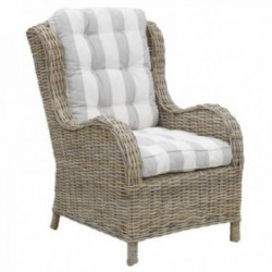 Gray poelet armchair with...