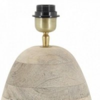 Lampada a piede in legno massello di mango senza paralume: lampada base chic & naturale arredamento interno