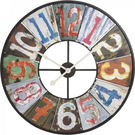 Świetny zegar ścienny drewniany