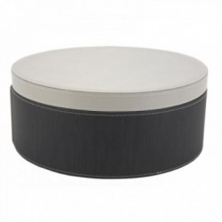 Caja redonda con tapa de poliuretano