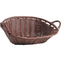Presentation basket in synthetic rattan
