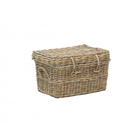 Snygg gråförvaringslåda och bekväm att organisera ditt interiör med modern stil