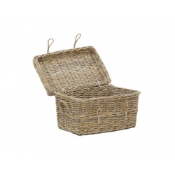 Stilvolle graue Aufbewahrungsbox und praktisch, um Ihr Interieur mit modernem Stil 65x40x40cm zu organisieren