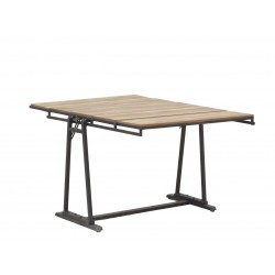 Etagère en bois et métal convertible table