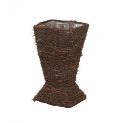 Håndpotte Cache High Natural Rattan Natural Flettet, Standby Bohemian Dekorative Plant Book indeni uden for H60 cm