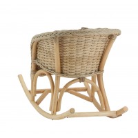 Rocking chair enfant en poelet gris